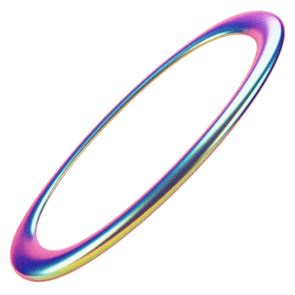 Holographic Chrome Decorative Ring